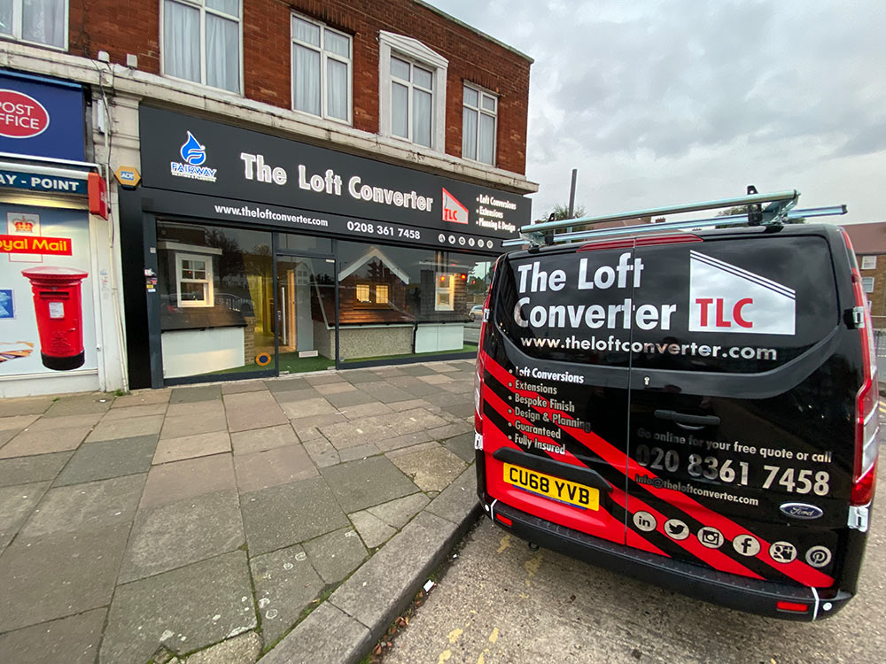 The Loft Converter Enfield showroom with loft conversion models