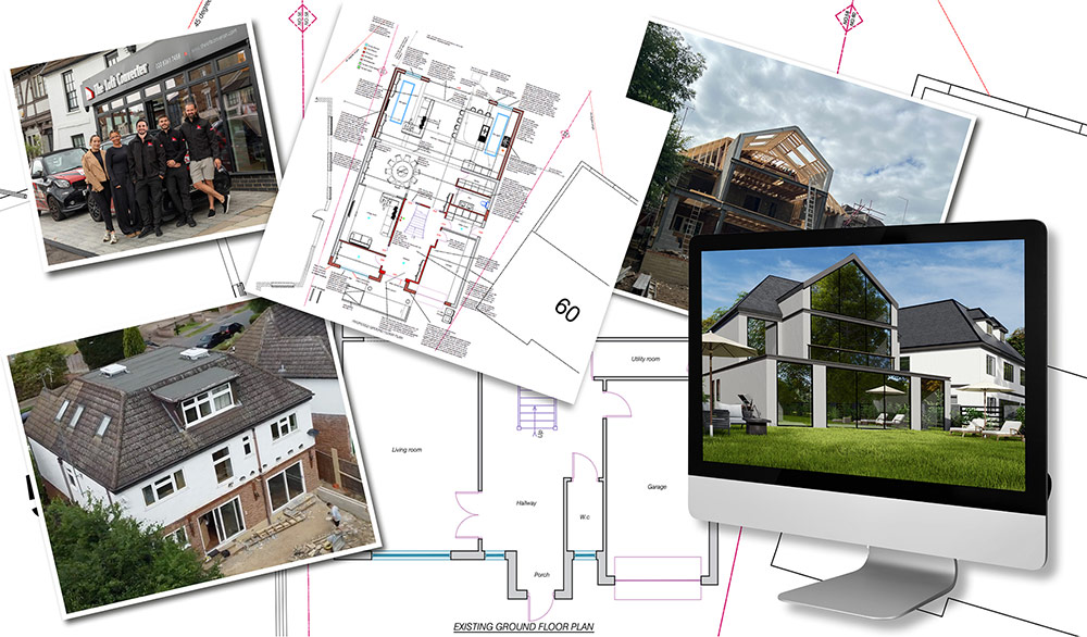 The Loft Converter - composite of project plans and photos