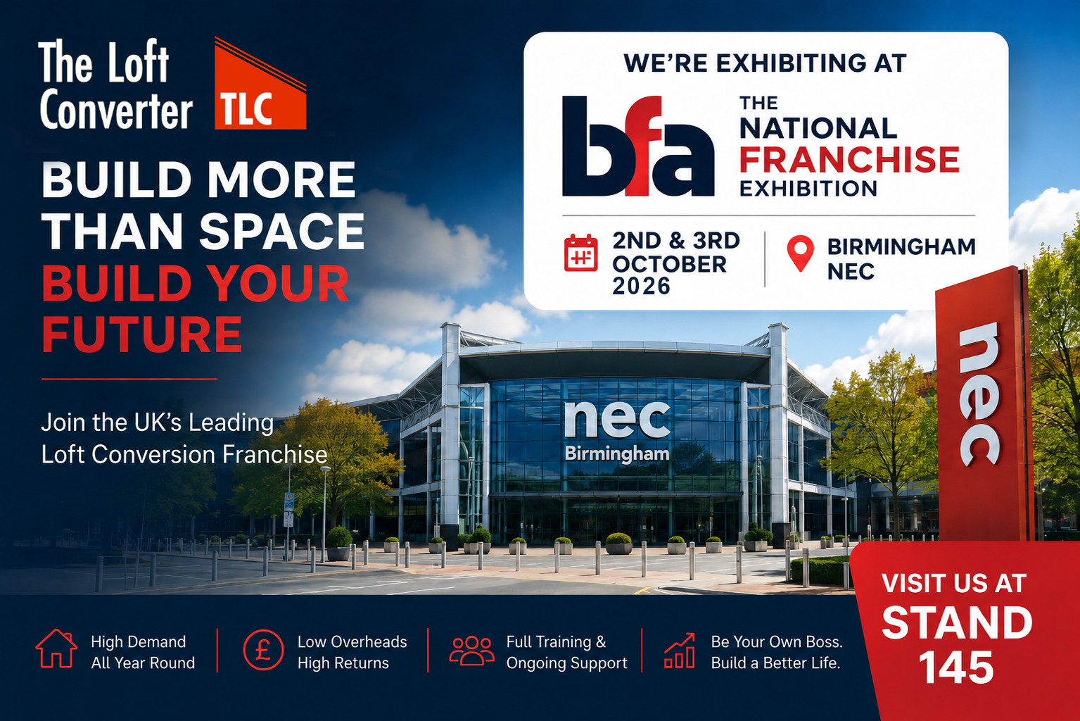 Visit The Loft Converter at The National Franchise Show in Birmingham