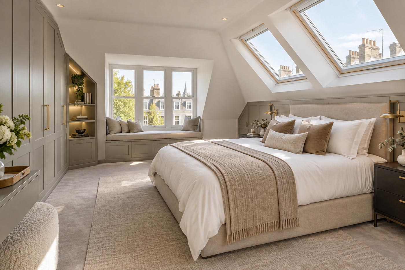 Central London Loft Conversion Bedroom